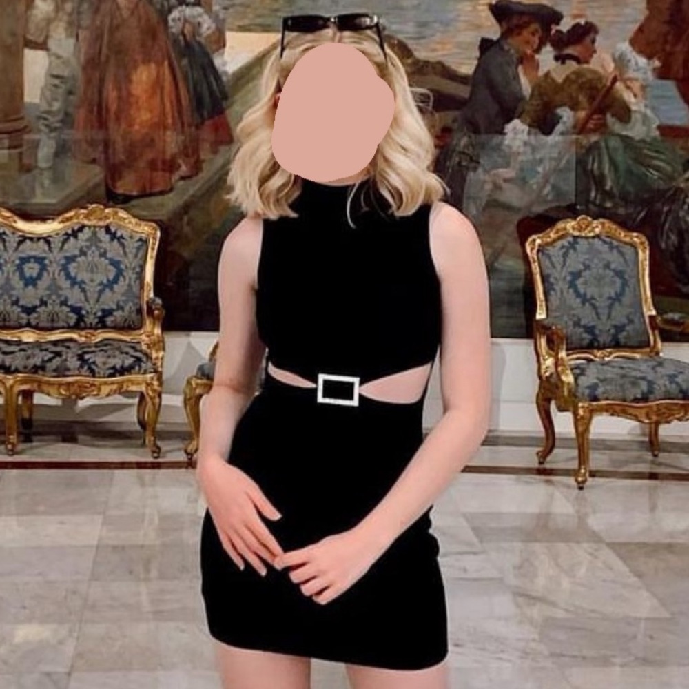 Black Cut-Out Dress